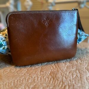 Patricia Nash Brown Leather wristlet  Bag